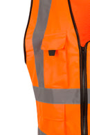 Beeswift Womens Hi-Vis Exec Waistcoat Orange ALL SIZES