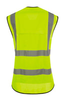 Beeswift Womens Hi-Vis Exec Waistcoat Yellow ALL SIZES