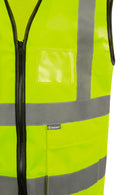 Beeswift Womens Hi-Vis Exec Waistcoat Yellow ALL SIZES