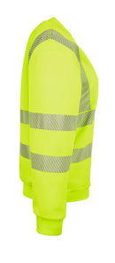 Womens Sweatshirt Fluorescent Yellow ALL SIZES