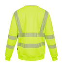 Womens Sweatshirt Fluorescent Yellow ALL SIZES