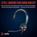 Poly Blackwire 3315 Monaural MS USB-C/A +3.5mm Headset 8X218AA