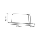 Alba Vertical Computer Stand Aluminium/Walnut ODSTAND W