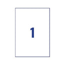Avery Laser Label Heavy Duty 1 Per Sheet White (Pack of 20) L4775-20