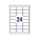 Avery Laser Label Heavy Duty 24 Per Sheet White (Pack of 480) L4773-20