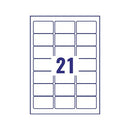 Avery Laser Label Heavy Duty 21 Per Sheet White (Pack of 420) L7060-20
