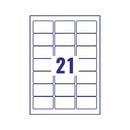 Avery Inkjet Address Labels QuickDRY 63.5x38.1mm 21 Per Sheet White (Pack of 525) J8160-25