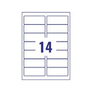 Avery Inkjet Address Labels 14 Per Sheet White (Pack of 350) J8163-25