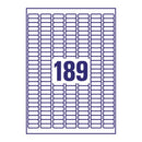 Avery Inkjet Mini Labels 189 Per Sheet White (Pack of 4725) J8658-25