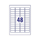 Avery Removable Labels 48 Per Sheet White (Pack of 1200) L4736REV-25