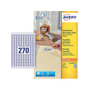 Avery Laser Mini Labels 17.8x10mm 270 per sheet White (Pack of 6750) L4730REV-25