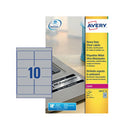 Avery Laser Label H-Duty 10 Per Sheet Silver (Pack of 200) L6012-20