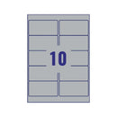 Avery Laser Label H-Duty 10 Per Sheet Silver (Pack of 200) L6012-20