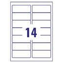 Avery Inkjet Address Labels QuickDRY 99.1x38.1mm 14 Per Sheet White (Pack of 1400) J8163-100