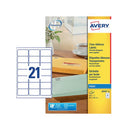 Avery Inkjet Address Labels 21 Per Sheet Clear (Pack of 525) J8560-25