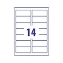Avery Inkjet Address Labels 14 Per Sheet Clear (Pack of 350) J8563-25