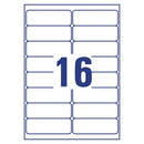 Avery Laser Labels Recycled 16 Per Sheet Wht (Pack of 1600) LR7162-100