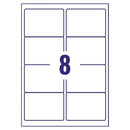 Avery Laser Labels Recycled 8 Per Sheet White (Pack of 800) LR7165-100