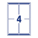 Avery Ultragrip Laser Parcel Labels 139x99.1mm 4 Per Sheet White (Pack of 1000) L7169-250