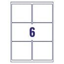 Avery Inkjet Label 99.1x93.1mm 6 Per Sheet Wht (Pack of 600) J8166-100