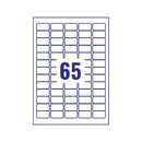 Avery Laser Mini Labels 38x21mm 65 Per Sheet Clear (Pack of 1625) L7551-25