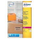 Avery Laser Label 99.1x67.7mm 8 Per Sheet Clear (Pack of 200) L7565-25