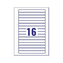 Avery Video Spine Label 145x17mm 16 Per Sheet White (Pack of 400) L7674-25
