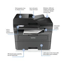 Brother MFC-L2860DW A4 4-in-1 Wireless Mono Laser Printer MFCL2860DWZU1
