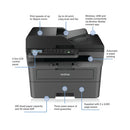 Brother MFC-L2827DWXL A4 4-in-1 Wireless Mono Laser Printer MFCL2827DWXLZU1