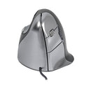 BakkerElkhuizen Evoluent4 Wired Left Handed Vertical Mouse Medium Black/Grey/Silver BNEEVL4