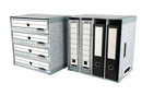 Bankers Box System File Store 4 Drawer Grey (Pack of 5) 01840
