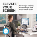 Fellowes Office Suites Standard Height Adjustable Monitor Stand Black/Silver 8031101