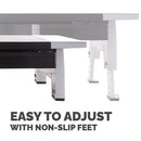 Fellowes Office Suites Standard Height Adjustable Monitor Stand Black/Silver 8031101