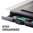 Fellowes Office Suites Standard Height Adjustable Monitor Stand Black/Silver 8031101