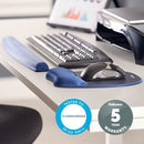 Fellowes Memory Foam Keyboard Wrist Support Sapphire Blue 9178401