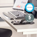 Fellowes Crystal Gel Mouse Pad And Wrist Support Black 9112101