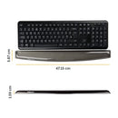 Fellowes Crystal Gel Keyboard Wrist Support Black 9112201