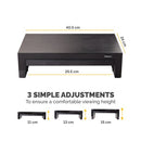 Fellowes Designer Suites Monitor Stand Black 8038101
