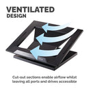 Fellowes Designer Suites Laptop Stand Black 8038401