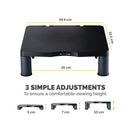 Fellowes Standard Monitor Stand Graphite 9169301