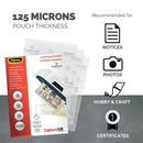 Fellowes Capture125 Laminating Pouch A4 250 Micron Total Thickness Gloss (Pack of 100) 5307401