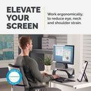 Fellowes Smart Suites Height Adjustable Monitor Stand Black/Silver 8020101