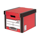 Bankers Box Premium Tall Storage Box Red (Pack of 5) 7260706