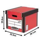 Bankers Box Premium Tall Storage Box Red (Pack of 5) 7260706