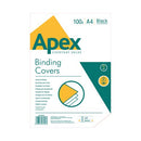Fellowes Apex A4 Leatherboard Covers Black (Pack of 100) 6501001