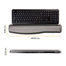 Fellowes Premium Gel Adjustable Keyboard Wrist Support Black 9374201