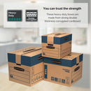 Bankers Box SmoothMove Prime Moving Box 127L XL Brown/Blue (Pack of 5) 6205401
