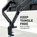 Fellowes Platinum Series Dual Monitor Arm Black 8042501