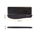 Fellowes Plush Touch Keyboard Wrist Support Black 9252103