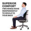 Fellowes Back Angel Back Support Black 8026401